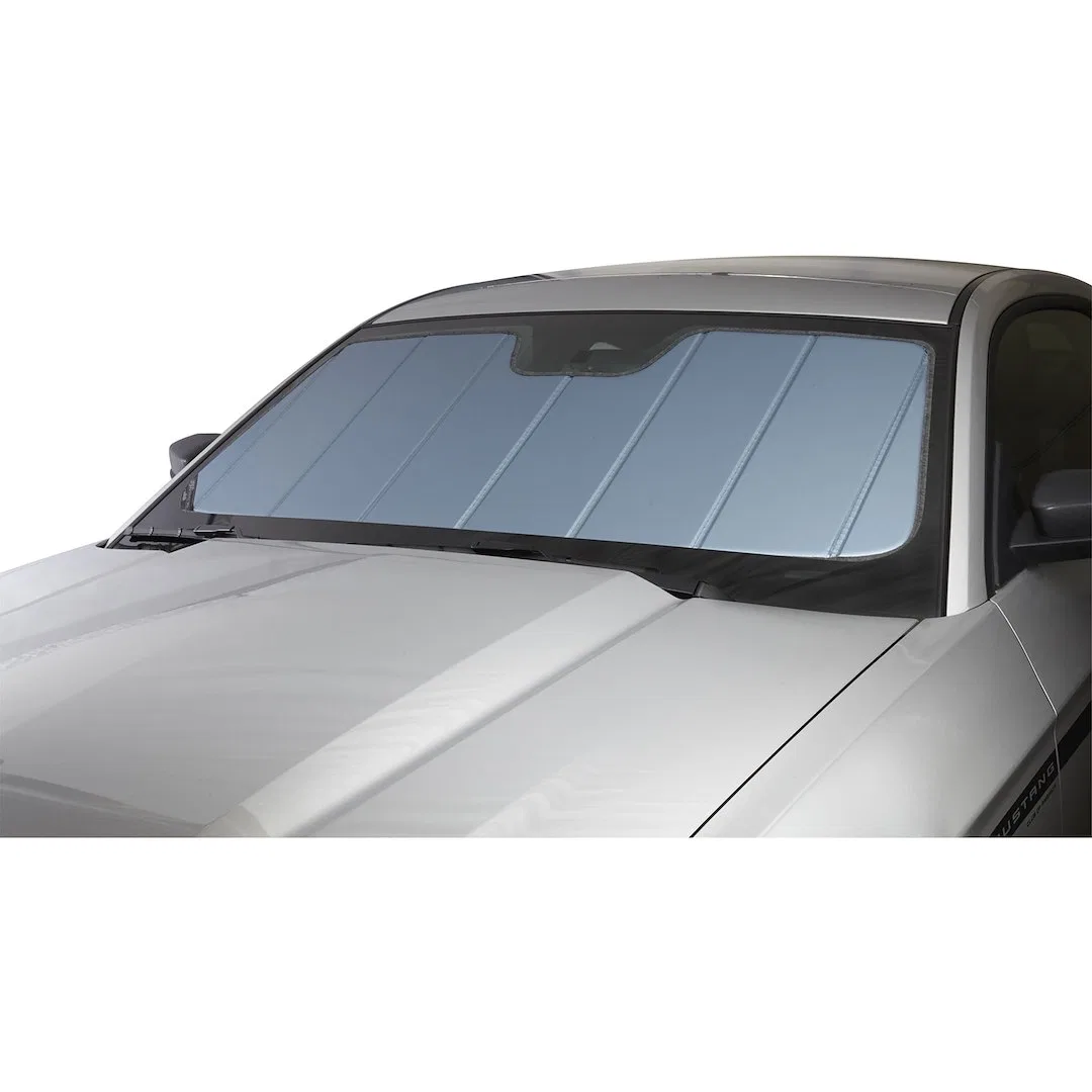 UV11803BL – COVERCRAFT Windshield Shade, Removable Accordion Fold Fabric Direct-Fit Fits Full Windshield Blue Metalli...
